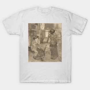 Mary Cassatt at the Louvre by Edgar Degas T-Shirt